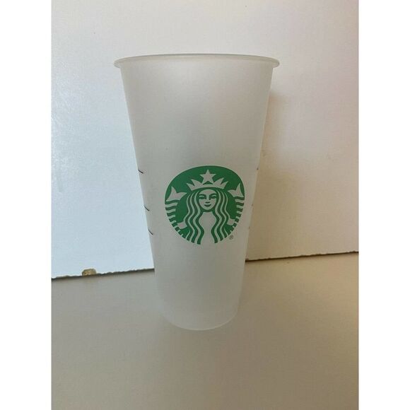 Starbucks Venti 24 fl oz Frosted Ice Cold Drink Reusable Cup - Picture 1 of 4